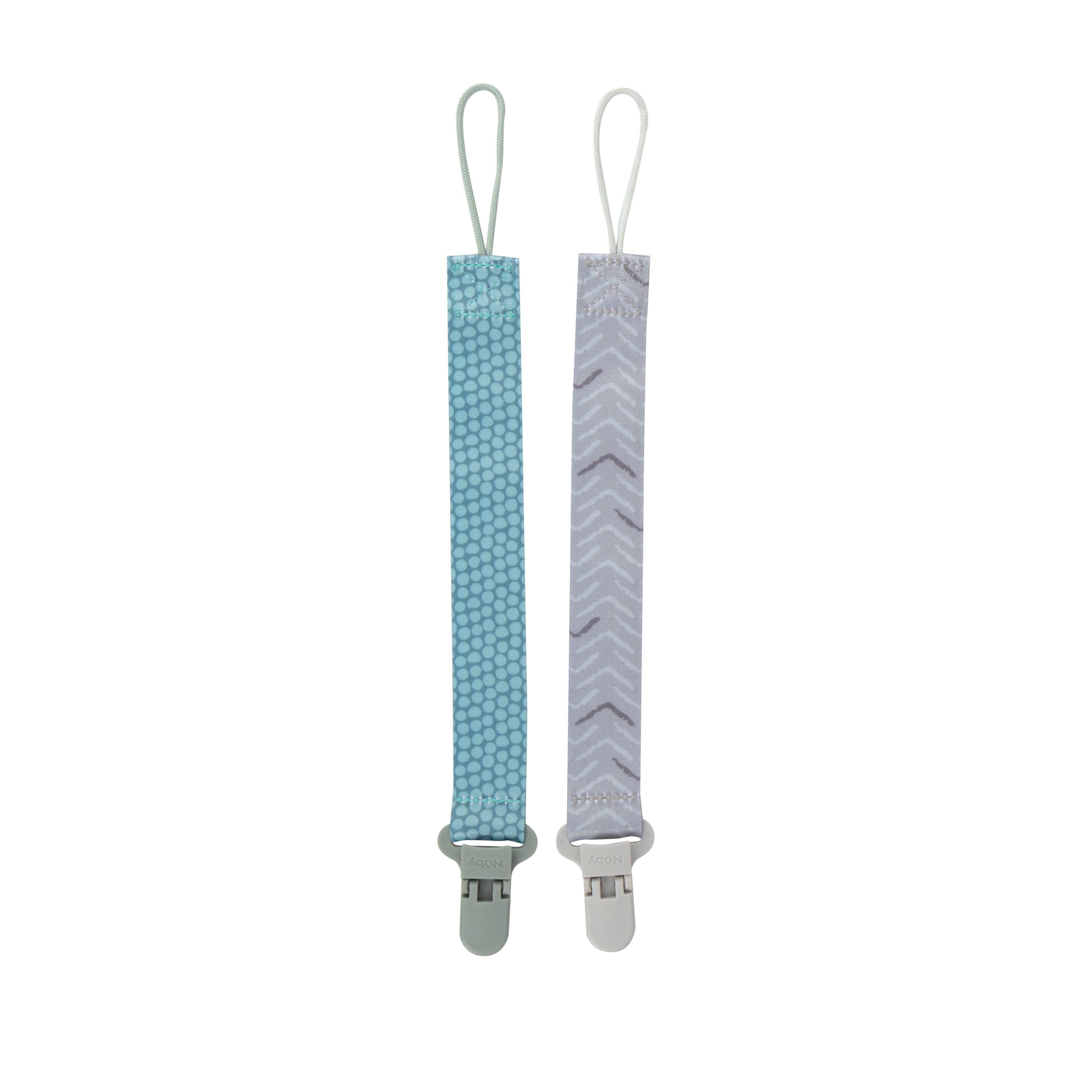 Cloth Pacifier Clip (2 Pack) - Nuby US
