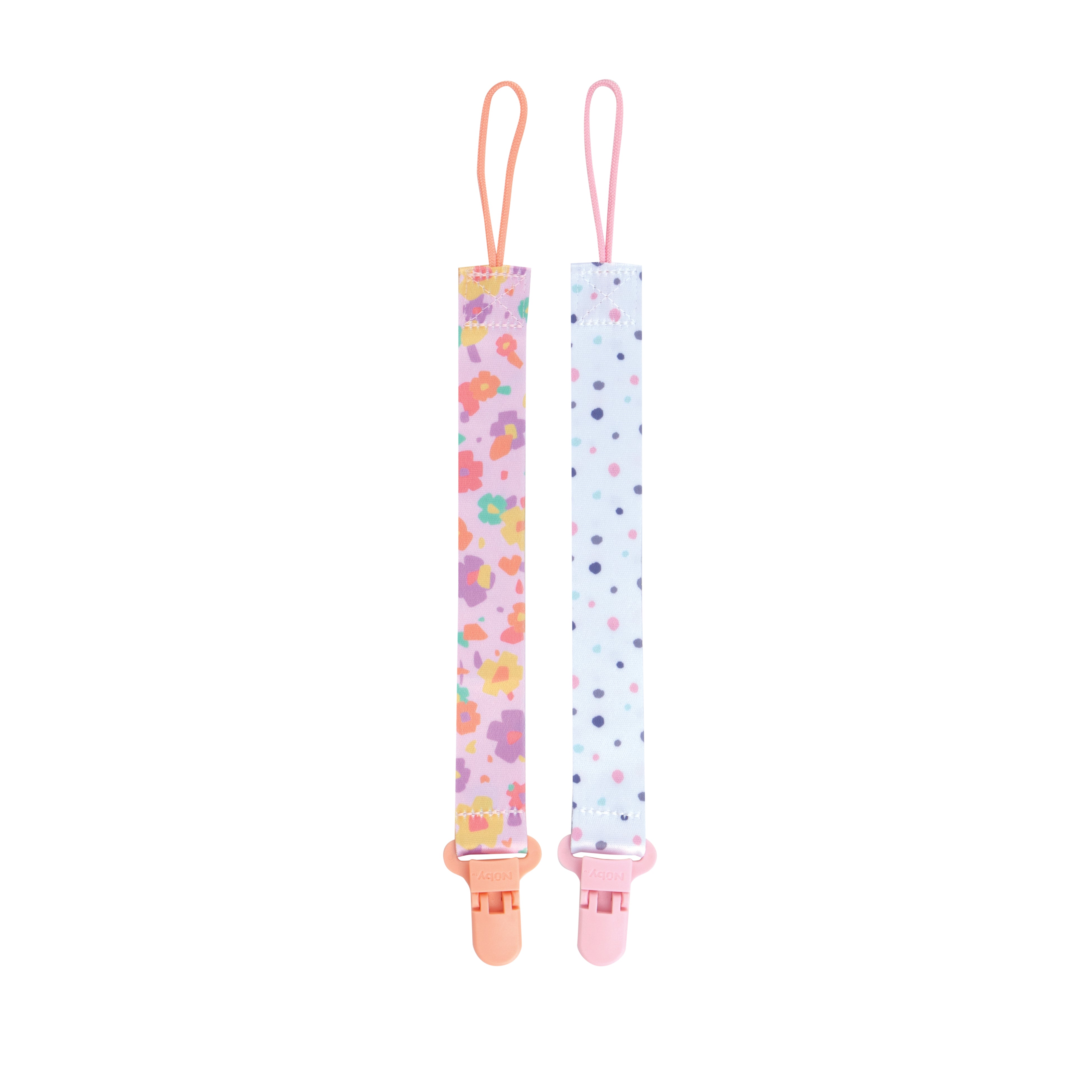 Cloth Pacifier Clip (2 Pack) - Nuby US