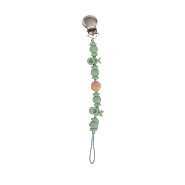 NEW Wood Beaded Pacifier Clips