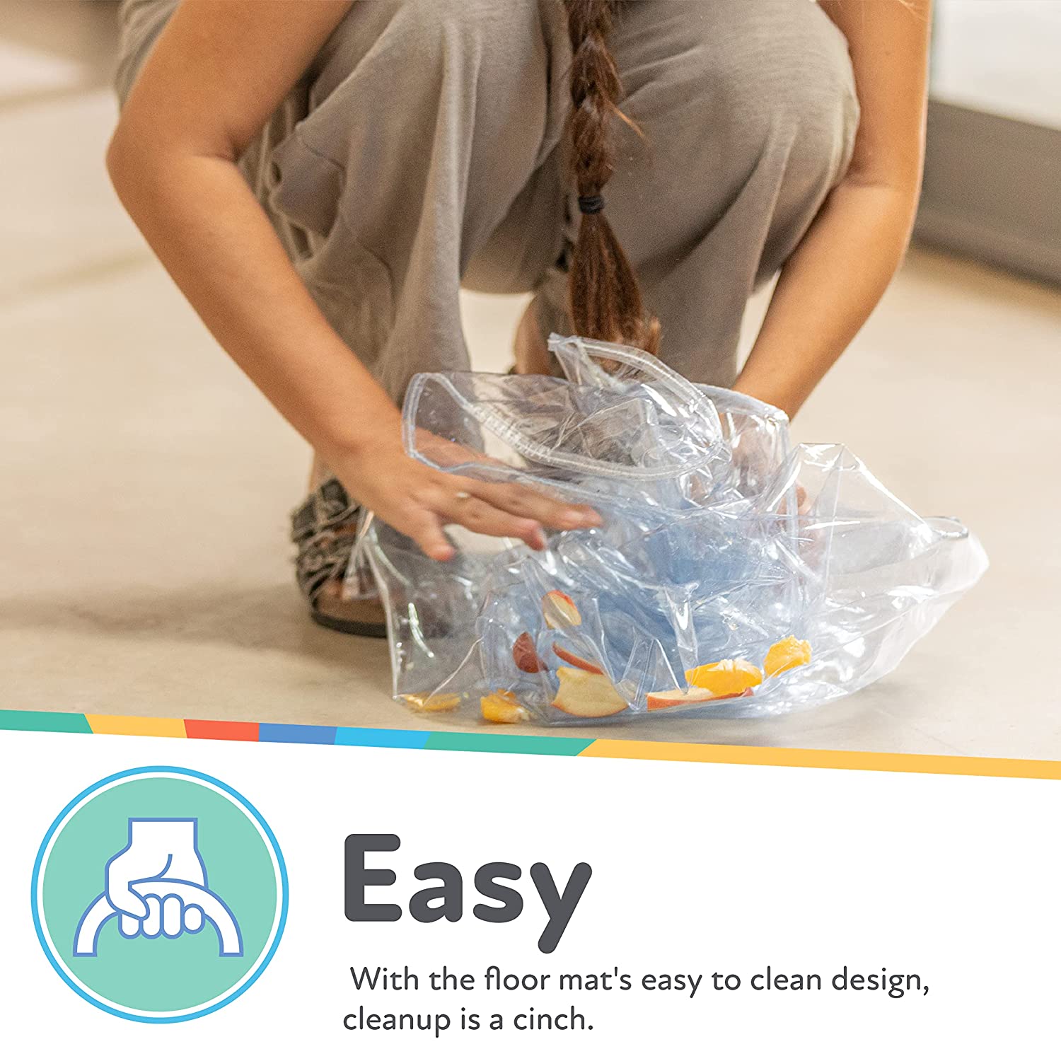 No-Mess Mealtime Floor Mat